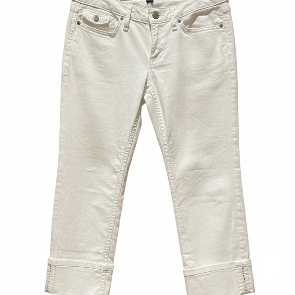 Banana Republic White Cropped Women's Jeans - Picture 2 of 7